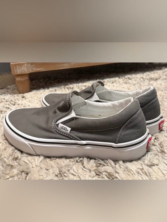 Vans Shoes - Vans Slip-On Sneakers - Gray & White